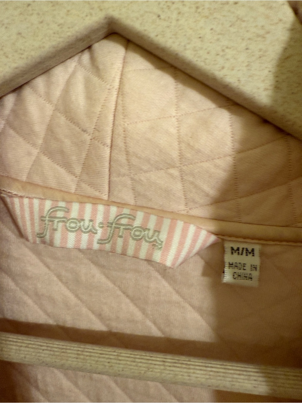 Quilted Pajama Jacket Robe - Light Pink - Picture 4 of 4